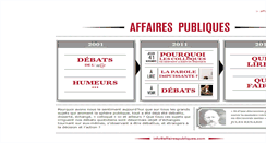 Desktop Screenshot of affairespubliques.com