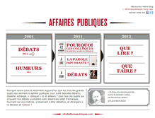 Tablet Screenshot of affairespubliques.com